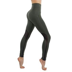 Light leggings with mesh high waist